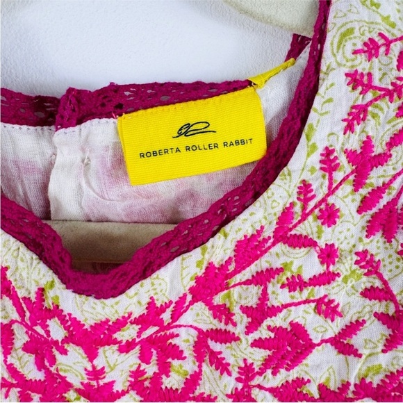 Roberta Roller Rabbit embroidered 100% cotton little girl tunic Floral Dress NWT - Picture 8 of 13